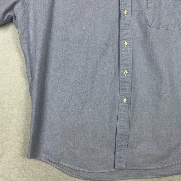 Ralph Lauren Short Sleeve Button Down Shirt Mens XL Blue Pocket Blake Canvas - Picture 4 of 10